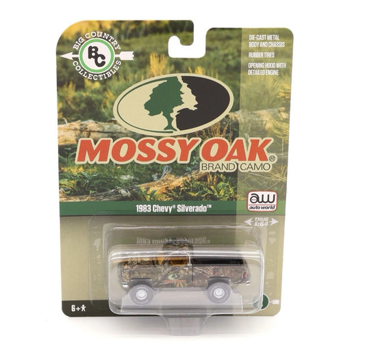 1983 CHEVROLET SILVERADO PICKUP "MOSSY OAK" 1/64 BY AUTO WORLD AWBC003-AWSP199