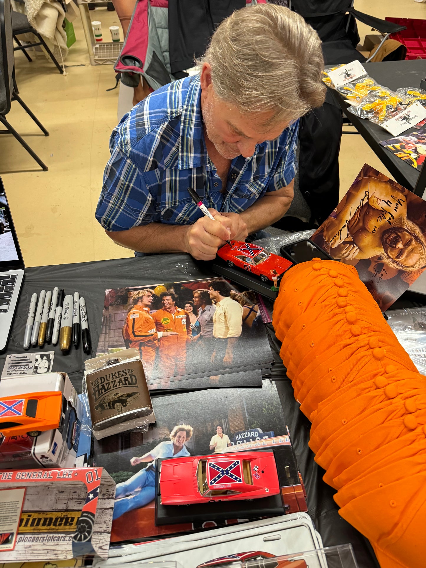 COY DUKE BYRON CHERRY AUTOGRAPHED 1:32 Scale General Lee "The Ghost of General Lee" Pioneer Slot Cars