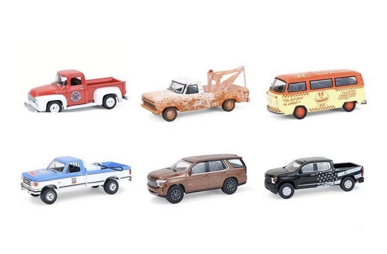 Blue Collar Collection Series 14 SET OF 6 Models 1:64 Scale - Greenlight 35300