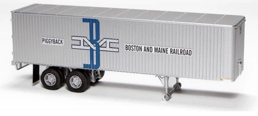 Rapido HO Scale Fruehauf 35ft Integral Post Trailer Boston & Maine #1  403001