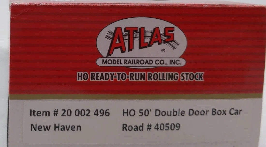Atlas Master line 20002496 HO New Haven 50' Double Door Boxcar #40509