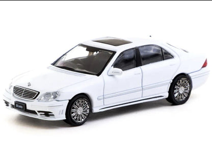 MERCEDES BENZ S CLASS WALD ALABASTER WHITE 1/64 CAR BY TARMAC WORKS T64G-072-WH