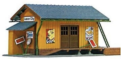 Model Power 694 HO Scale Built-Up Farmingdale Freight Station