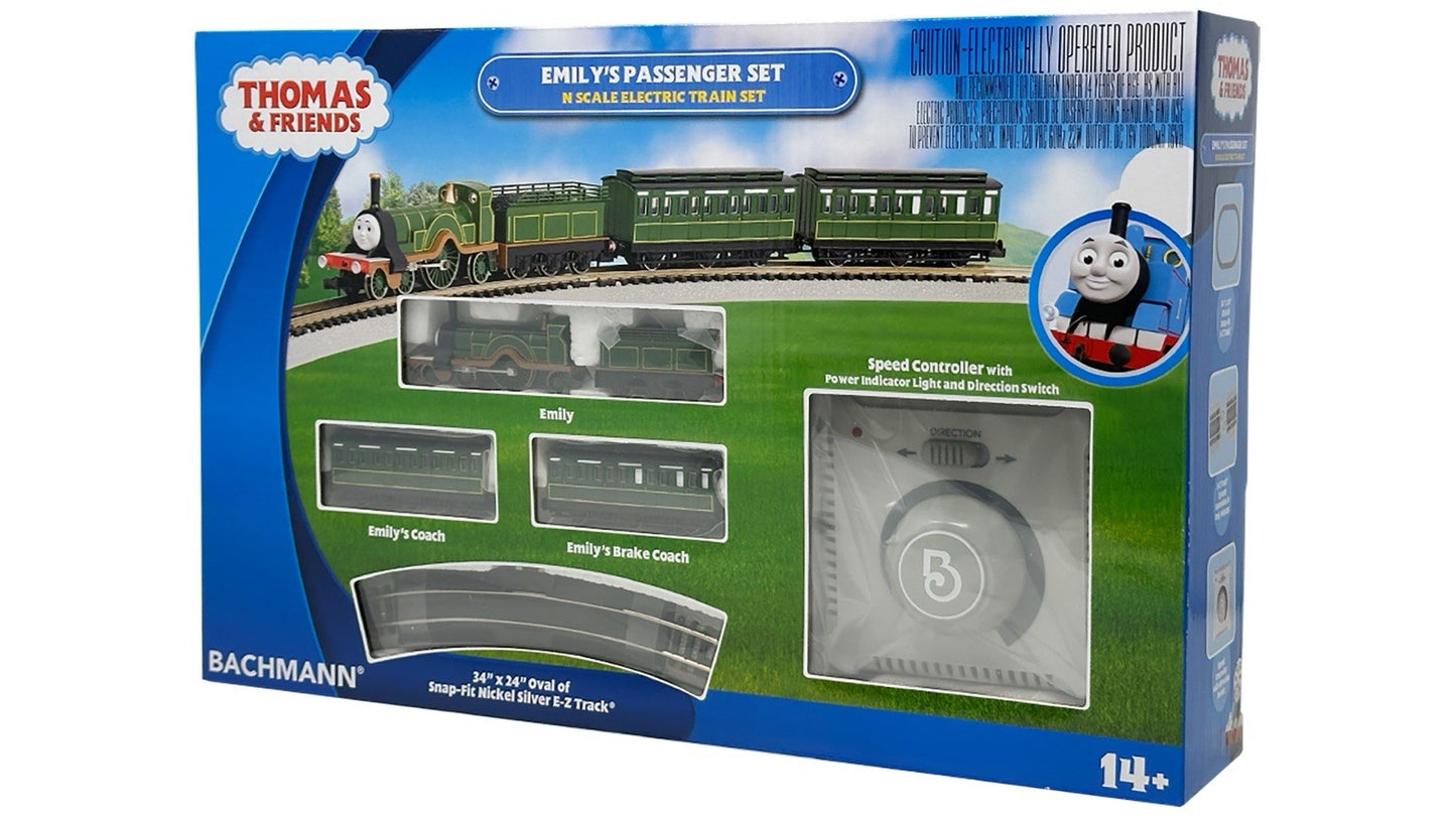 Bachmann N Scale Emily's Passenger Electric Train Set 24031 Thomas & Friends