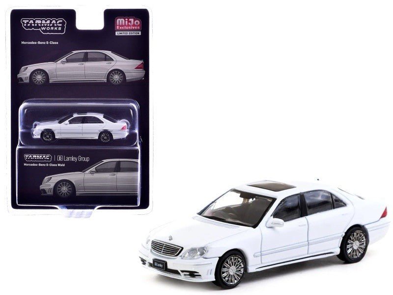 MERCEDES BENZ S CLASS WALD ALABASTER WHITE 1/64 CAR BY TARMAC WORKS T64G-072-WH