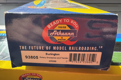 NEW Athearn 93805 Burlington #205099 PLOW HO SCALE TRAIN LOCOMOTIVE ENGINE