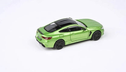 BMW M8 COUPE JAVA GREEN MET. W/BLACK TOP 1/64 DIECAST MODEL CAR PARAGON PA-55216