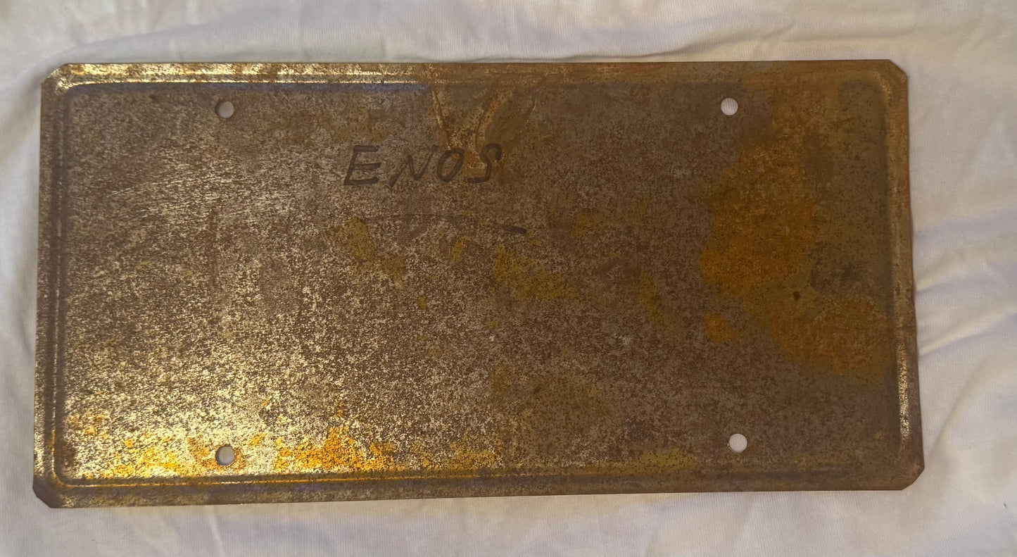 Screen Used Enos 83502 License Plate Raffle Ticket 5 ENTRIES