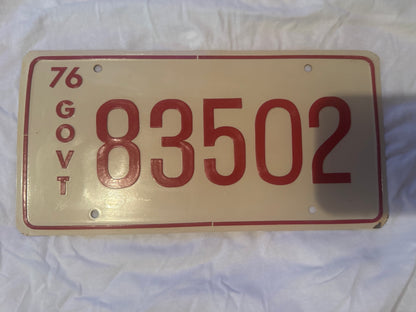 Screen Used Enos 83502 License Plate Raffle Ticket 5 ENTRIES