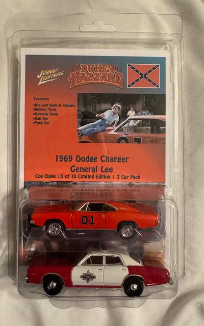 2 Pack 1/64 GENERAL LEE Johnny Lightning (New England Dukes Exclusive)