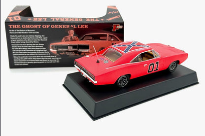 COY DUKE BYRON CHERRY AUTOGRAPHED 1:32 Scale General Lee "The Ghost of General Lee" Pioneer Slot Cars