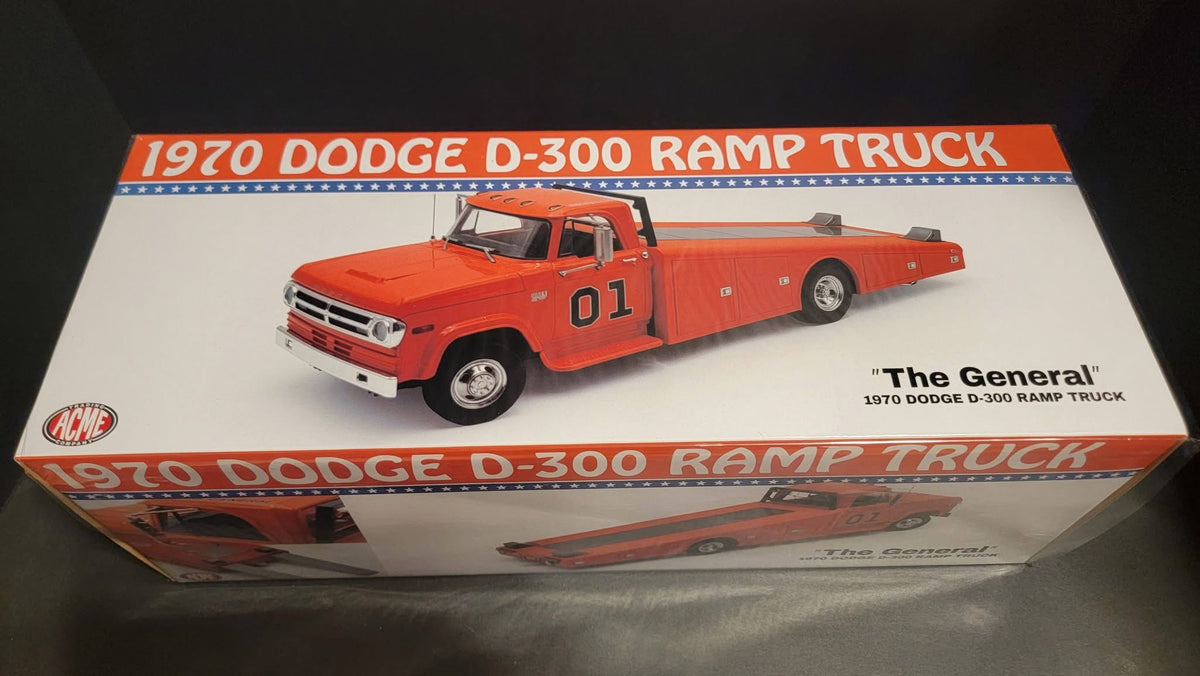 1:18 ACME 1970 Dodge D-300 Ramp Truck THE GENERAL NEW