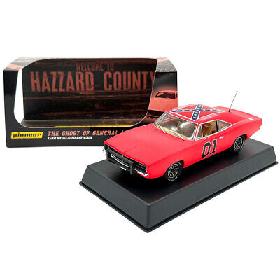 COY DUKE BYRON CHERRY AUTOGRAPHED 1:32 Scale General Lee "The Ghost of General Lee" Pioneer Slot Cars