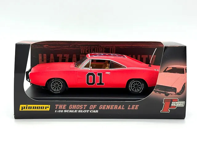 COY DUKE BYRON CHERRY AUTOGRAPHED 1:32 Scale General Lee "The Ghost of General Lee" Pioneer Slot Cars