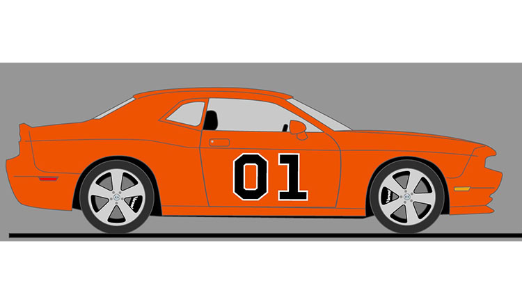 1:18 The General #01 - 2010 Dodge Challenger SRT 8 by ACME PREORDER