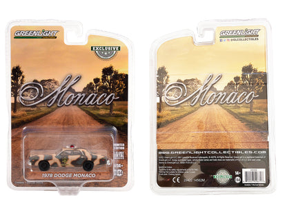 1:64 CAMOUFLAGE 1978 DODGE MONACO HAZZARD COUNTY SHERIFF Discontinued by manufacturer — final inventory!